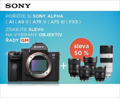Sony sleva 50% na objektivy